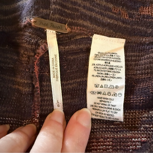 Free People Byzantine Print Knit Sweater Pants Leggings - Picture 6 of 6